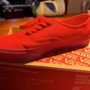 Vans red sneakers women’s 9